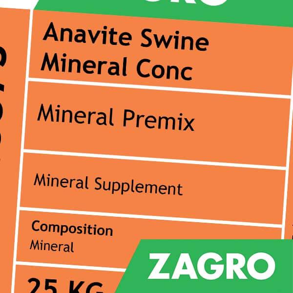 Anavite Swine Minerals Conc Feed Grade Vitamin and Mineral Premix